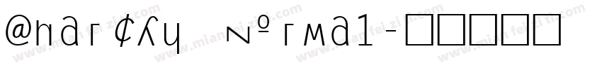 Anarchy Normal字体转换